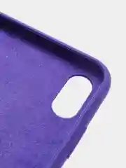 Фиолетовый чехол с бархатом внутри IPhone XS MAX
