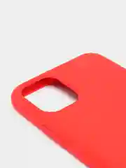 Красный чехол с бархатом внутри и защитой камеры Iphone 11 PRO MAX