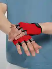 Красный перчатки спортивные, перчатки для тренировок, велоперчатки, перчатки для фитнеса