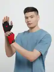 Красный перчатки спортивные, перчатки для тренировок, велоперчатки, перчатки для фитнеса