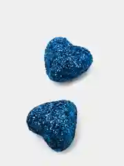 Сердечки декоративные, в блестках, 21 штука