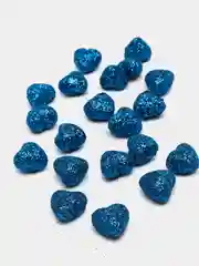 Сердечки декоративные, в блестках, 21 штука