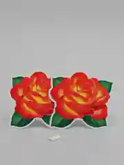 Алый декоративные украшения на скотче, 2 штуки