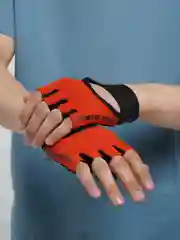 Оранжевый перчатки для фитнеса