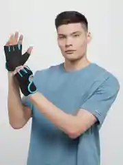 Синий перчатки спортивные, перчатки для велосипеда, велоперчатки, для фитнеса