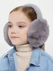 Серый наушники утепленные / Наушники зимние / Тёплые наушники