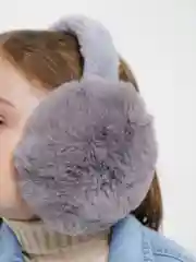 Серый наушники утепленные / Наушники зимние / Тёплые наушники