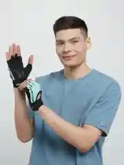 Мятный перчатки для фитнеса