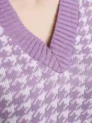 Сиреневый жилет женский, oversize