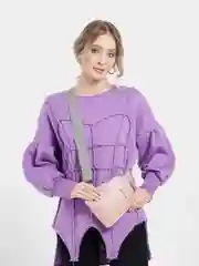 Пудровый сумка через плечо
