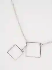 Серебряный кулон с подвеской, женское ожерелье из бижутерного сплава