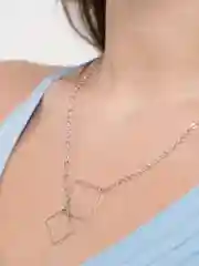 Серебряный кулон с подвеской, женское ожерелье из бижутерного сплава