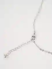 Серебряный кулон с подвеской, женское ожерелье из бижутерного сплава