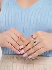 Парные кольца женские "Сердце"
