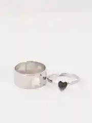 Парные кольца женские "Сердце"