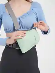 Мятный сумка через плечо