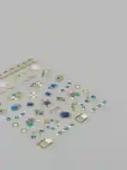Золотистый хаки слайдеры для дизайна ногтей