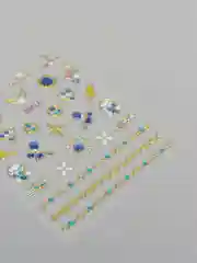 Белый слайдеры для дизайна ногтей