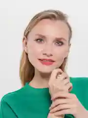 Белый кольцо из бисера "Смайл"