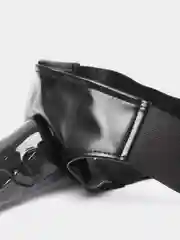 Черный страпон с полостью для мужчин