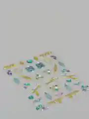 Небесно-голубой слайдеры для дизайна ногтей