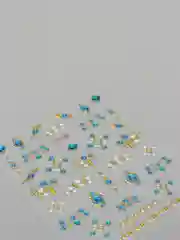 Золотой слайдеры для дизайна ногтей
