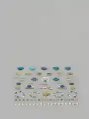 Коралловый меланж слайдеры для дизайна ногтей