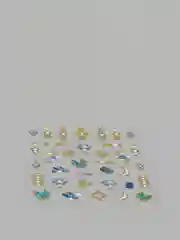 Серебряный слайдеры для дизайна ногтей