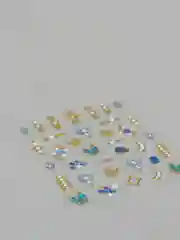 Серебряный слайдеры для дизайна ногтей