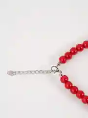 Красный бусы из искусственного жемчуга