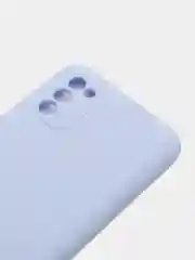 Голубой чехол Samsung Galaxy A03s силиконовый