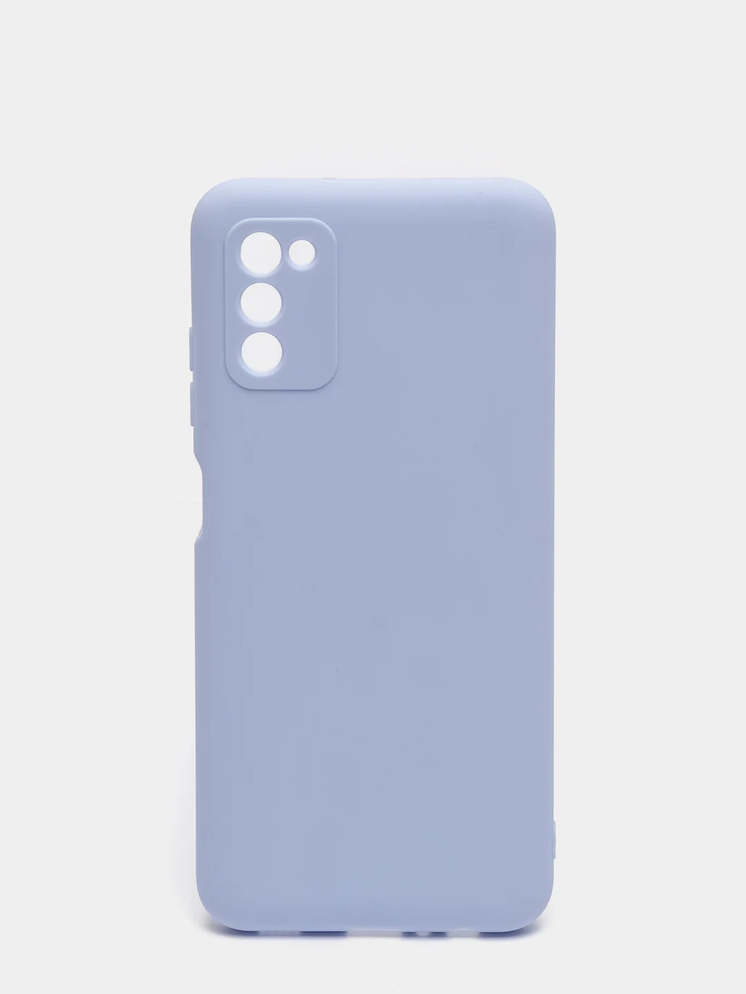Голубой чехол Samsung Galaxy A03s силиконовый