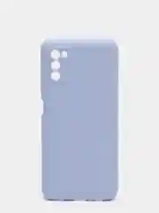 Голубой чехол Samsung Galaxy A03s силиконовый