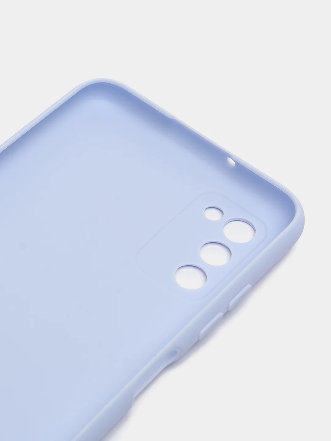 Голубой чехол Samsung Galaxy A03s силиконовый