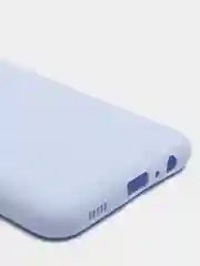 Голубой чехол Samsung Galaxy A03s силиконовый
