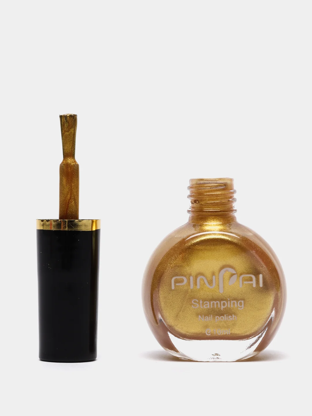 Золотой лак для стемпинга "PinPai"