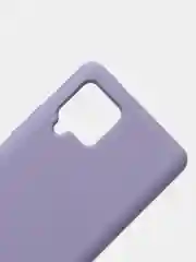 Сиреневый чехол с бархатом внутри и защитой камеры Samsung A42