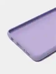 Сиреневый чехол с бархатом внутри и защитой камеры Samsung A42