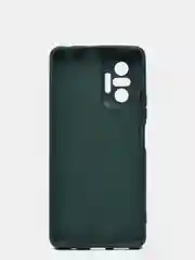 Зеленый чехол для Xiaomi Redmi NOTE 10 pro с защитой камеры и бархатом внутри