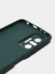 Зеленый чехол для Xiaomi Redmi NOTE 10 pro с защитой камеры и бархатом внутри