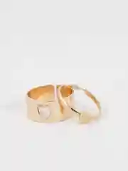 Песочный хаки парные кольца, 2 штуки