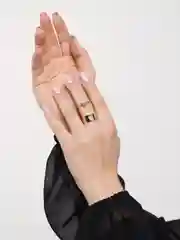 Песочный хаки парные кольца, 2 штуки