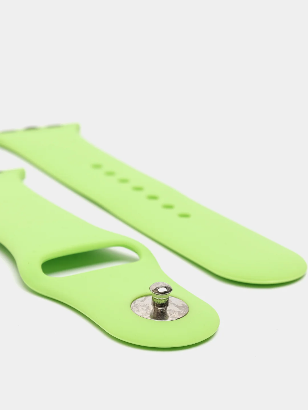 Зеленый силиконовый ремешок для Apple Watch 4, 5, 6, 7, 8, SE на 38/42/40/44/41/45
