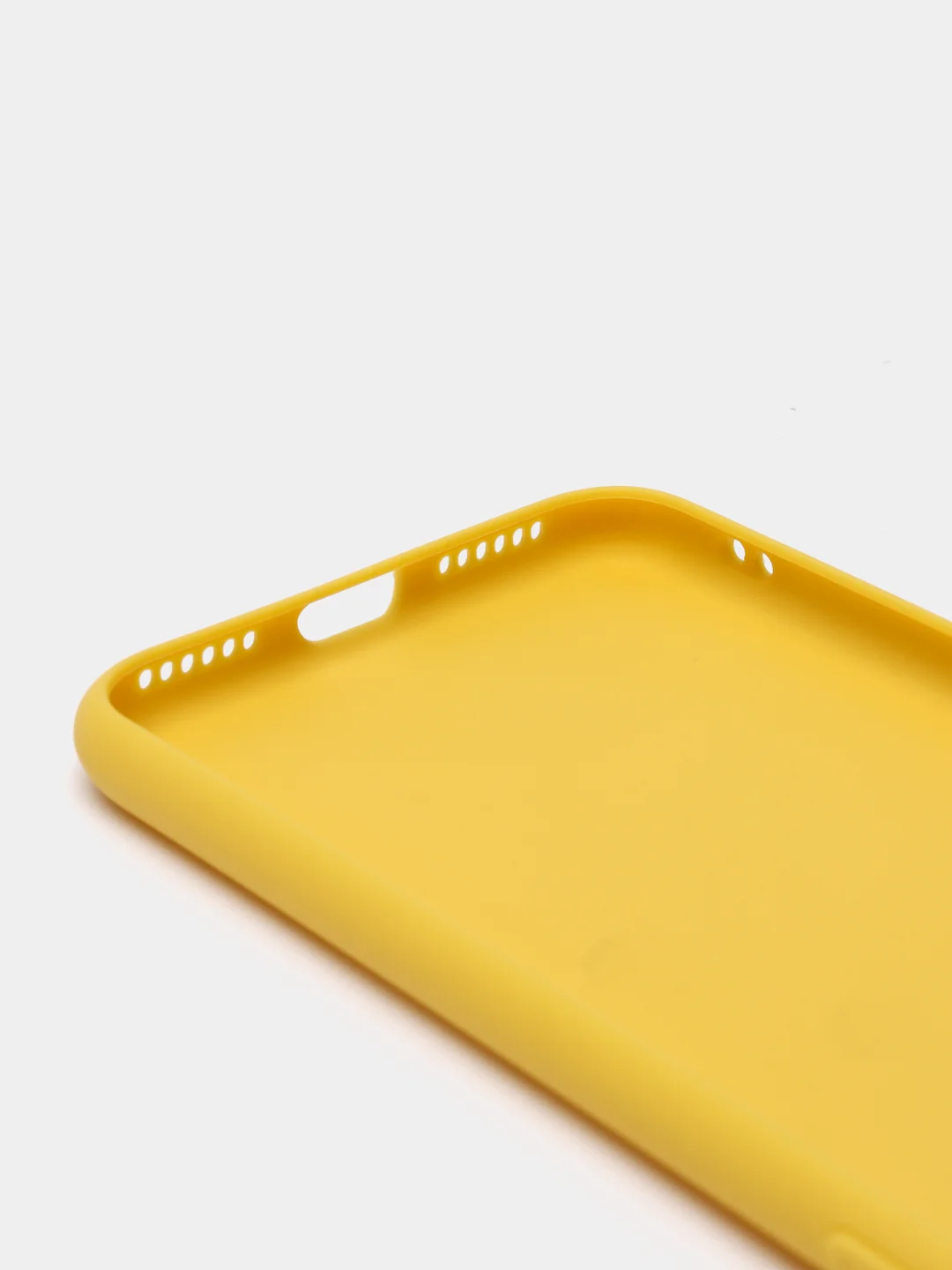 Желтый чехол iPhone 11 14 13 12 Pro Mini Plus XR 7 8 SE 2020 силиконовый (Айфон ХР Про Мини Плюс)