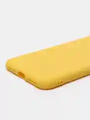 Желтый чехол iPhone 11 14 13 12 Pro Mini Plus XR 7 8 SE 2020 силиконовый (Айфон ХР Про Мини Плюс)