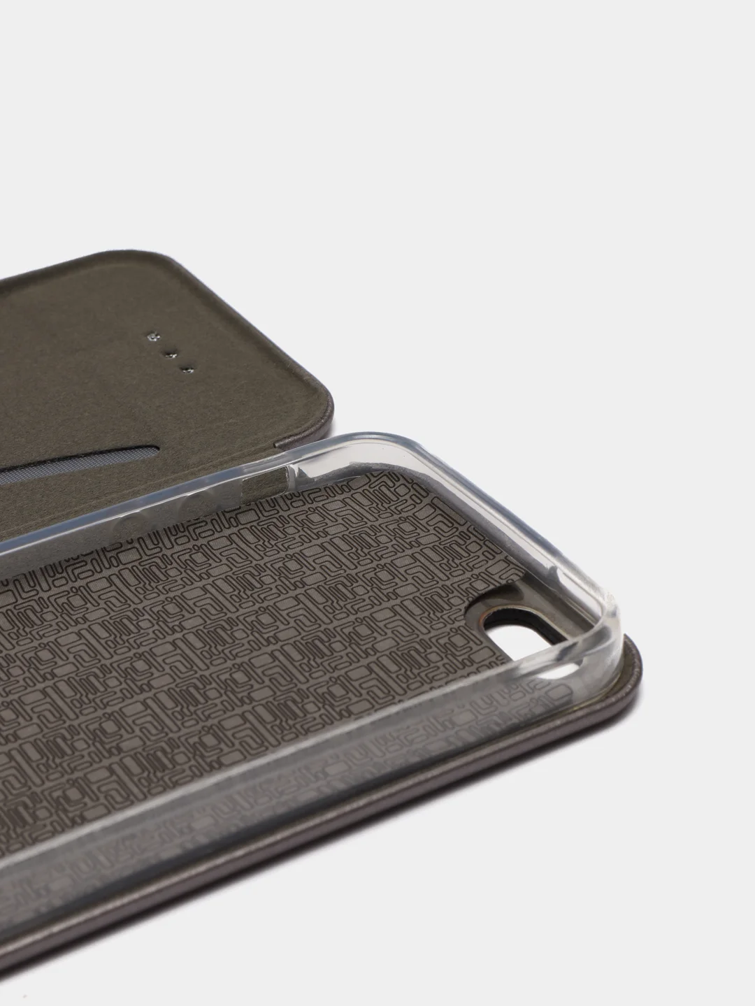 Серый чехол-книжка iPhone 5 / iPhone SE