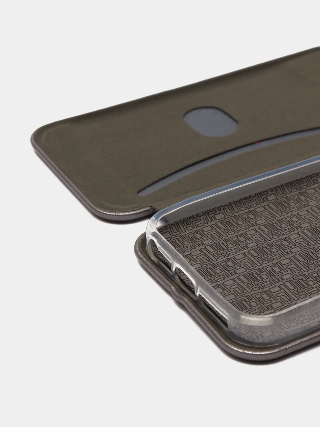 Серый чехол-книжка iPhone 5 / iPhone SE