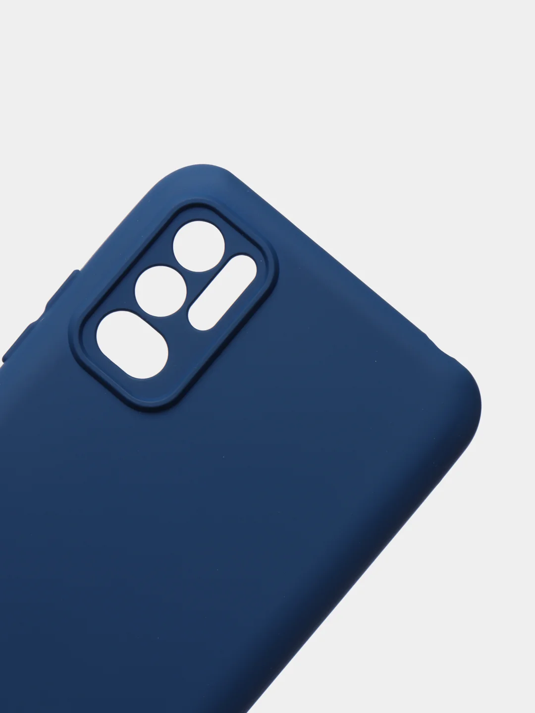 Синий меланж чехол с защитой камеры и бархатом внутри Xiaomi Poco M3 pro, Redmi Note 10T
