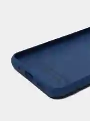 Синий меланж чехол с защитой камеры и бархатом внутри Xiaomi Poco M3 pro, Redmi Note 10T