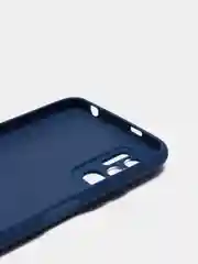 Синий меланж чехол с защитой камеры и бархатом внутри Xiaomi Poco M3 pro, Redmi Note 10T
